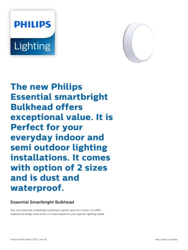 Essential Smartbright Bulkhead