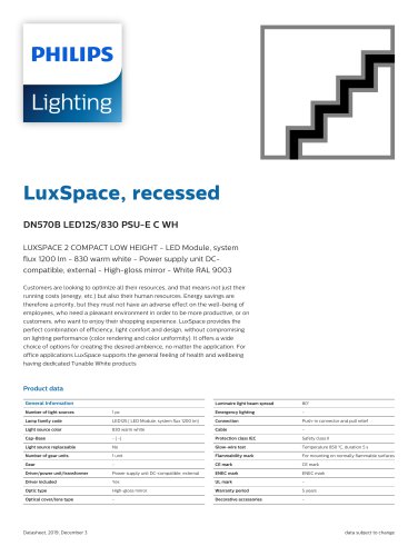 LuxSpace, recessed