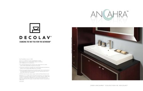 2008 Anchara™ catalog