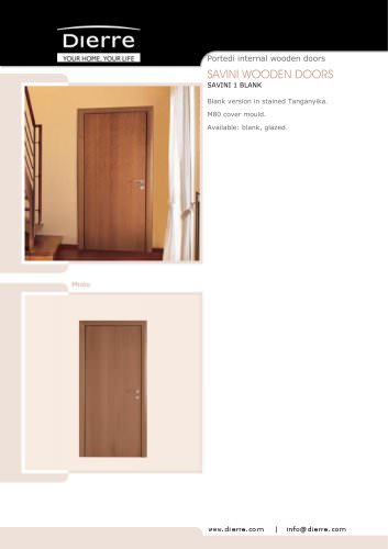 SAVINI WOODEN DOORS  