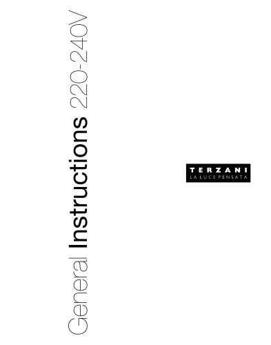 General Instructions 220-240V