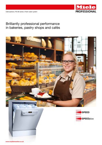 Dishwashers for bakeries, pastry shops & cafés