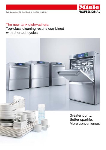 Tank dishwashers PG 8164, PG 8165, PG 8166, PG 8169