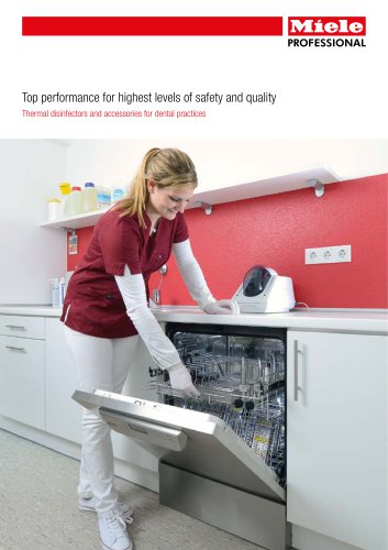 Thermal disinfectors and accessories for dental practices