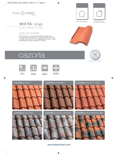 Roof tile mixta CAZORLA