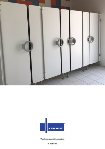 Washroom partition system B-Bambino