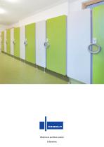 Washroom partition system D-Bambino