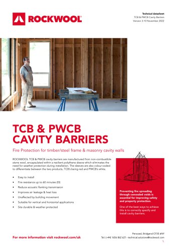 TCB & PWCB CAVITY BARRIERS