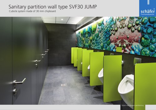 WC partition: floating optic SVF30 JUMP