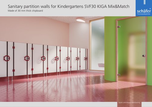 WC partition: kindergarten SVF30 KIGA