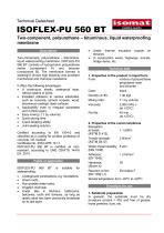 Technical Datasheet ISOFLEX-PU 560 BT