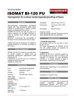 Technical Datasheet ISOMAT BI-120 PU