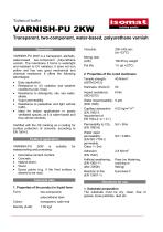 Technical Datasheet VARNISH-PU 2KW