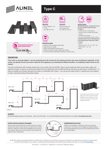 ALINEL Type C - Technical data sheet