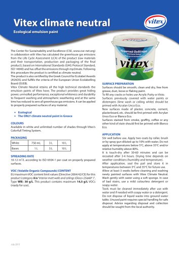 Vitex climate neutral