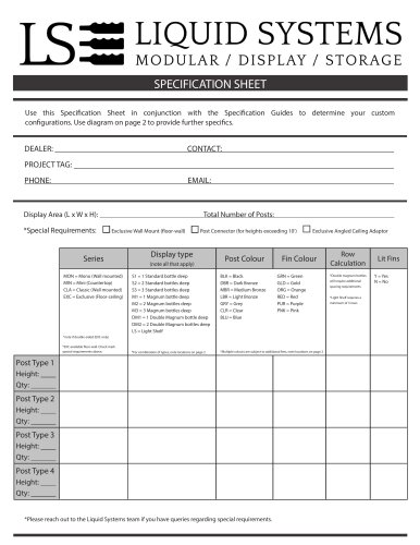 LS Specification Sheet