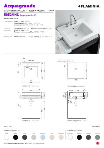 Acquagrande 60  vanity