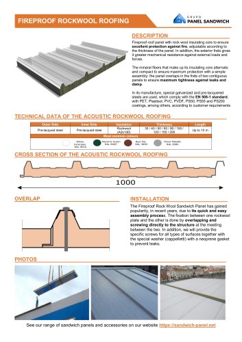Fireproof Rockwool Panel for Roofing