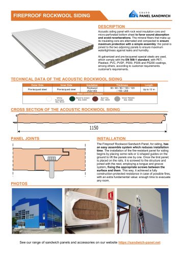 Fireproof Rockwool Panel for Siding
