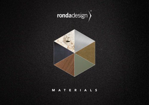 Ronda Design MATERIALS_MATERIALI