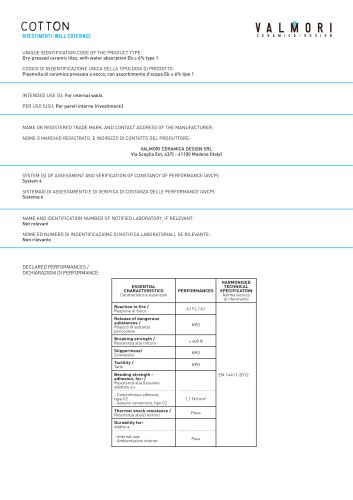 Cotton Technical Sheet