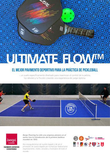 Bergo Ultimate FLOW - El mejor pavimento deportivo para la práctica de pickleball