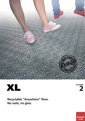 Bergo XL - Recyclable “Anywhere” floor. No nails, no glue.