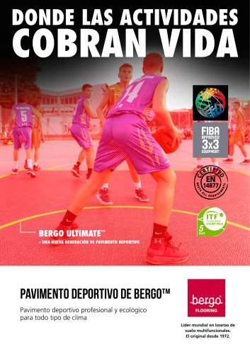 Pavimento deportivo de Bergo