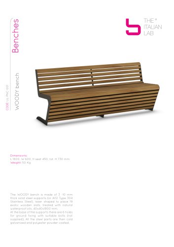 WOODY bench Benches