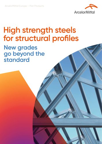 High strength steels for structural profiles