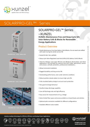 SOLARPRO-GEL™ Series