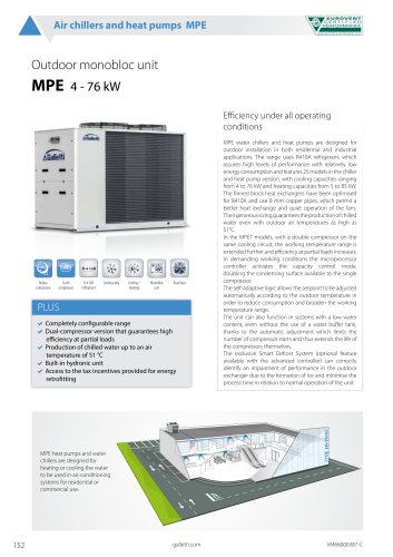 Air chillers and heat pumps MPE