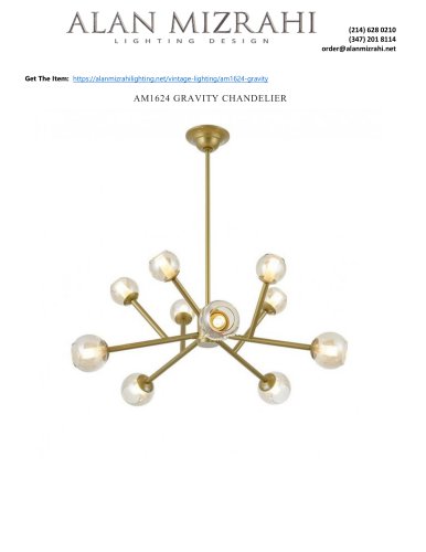 AM1624 GRAVITY CHANDELIER