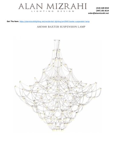 AM3040 BAXTER SUSPENSION LAMP