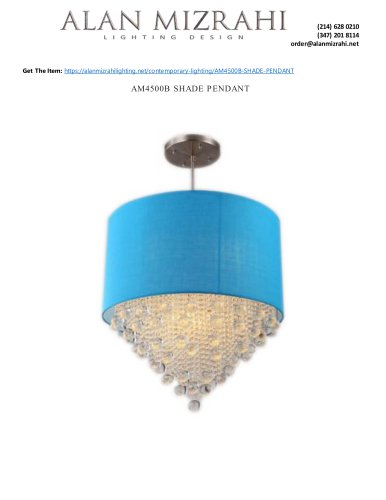 AM4500B SHADE PENDANT