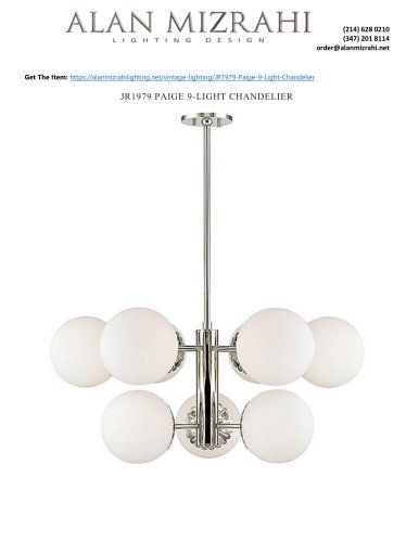 JR1979 PAIGE 9-LIGHT CHANDELIER