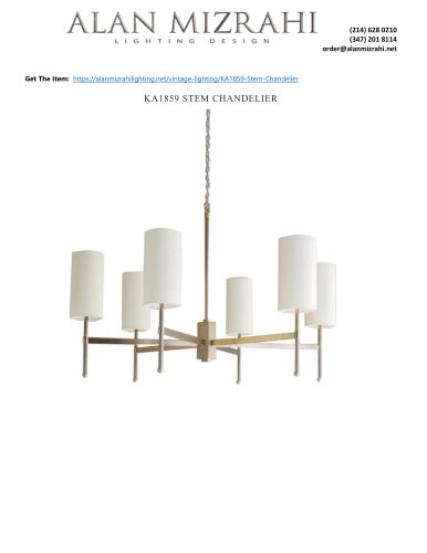 KA1859 STEM CHANDELIER