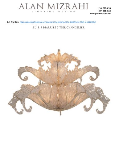 SL1315 BIARRITZ 2 TIER CHANDELIER