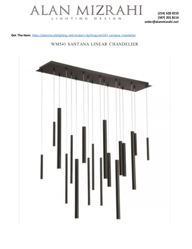 WM541 SANTANA LINEAR CHANDELIER