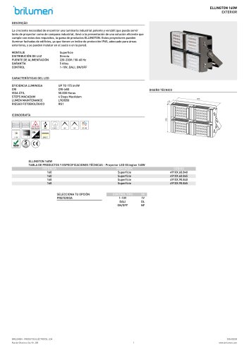 Proyector LED Ellington 160W