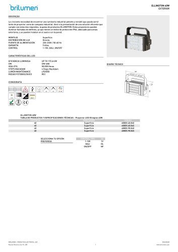 Proyector LED Ellington 40W