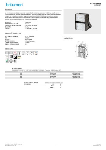 Proyector LED Ellington 80W