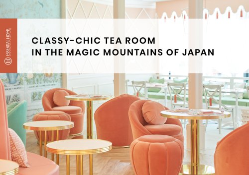 Classy Tea Room in the Magic Mountains of Japan