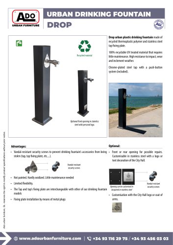 URBAN DRINKING FOUNTAIN DROP