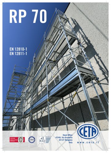 SCAFFOLDING RP 70 - UNI EN 12810-1 EN 12811-1