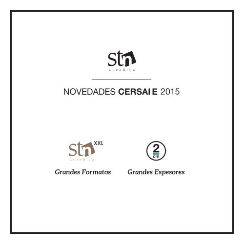 NOVEDADES CERSAI E 2015