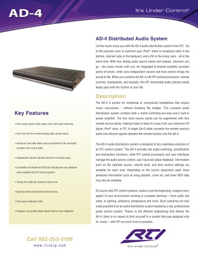 AD-4 Distributed Audio System