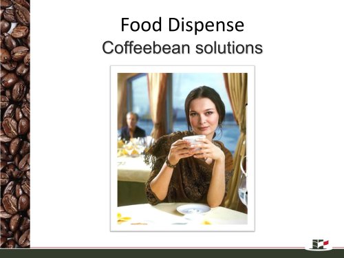 Coffee bean dispense solutions