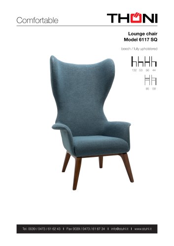 Lounge chair Model 6117 SQ