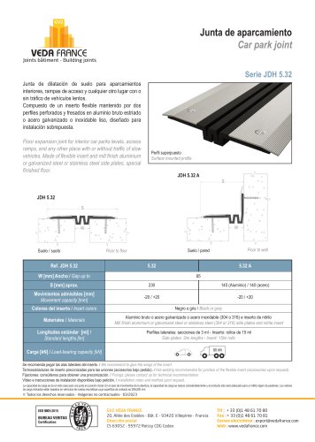 Junta de aparcamiento - JDH 5.32